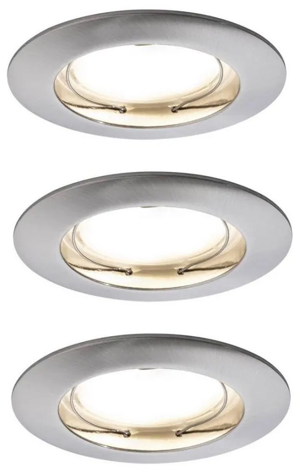 Paulmann 92827 - Set 3x LED 7W dimmerabile incasso COIN 230V