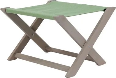 Sgabello da pesca pieghevole in legno e tela verde MICOS