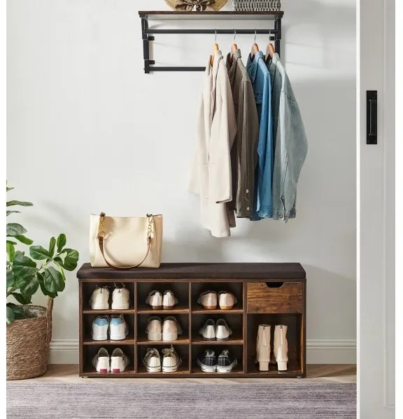 Scarpiera VOREN marrone/nero