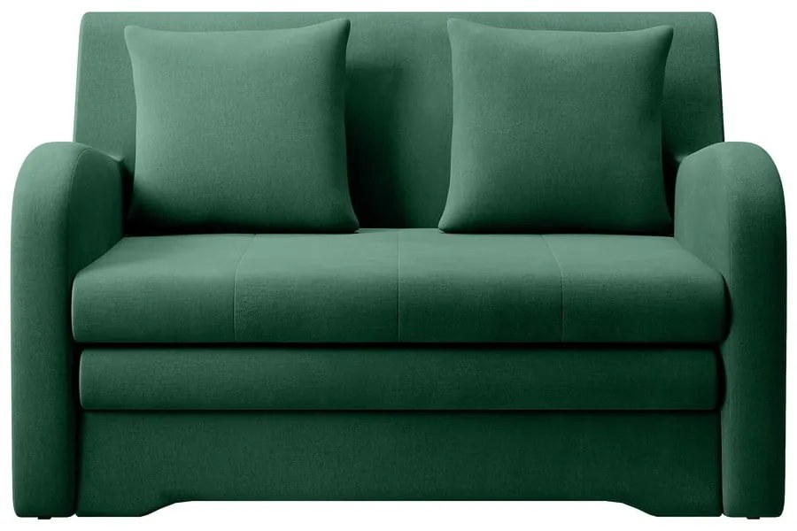 Divano verde allungabile e rivestimento in velluto 130 cm Ario – ELTAP