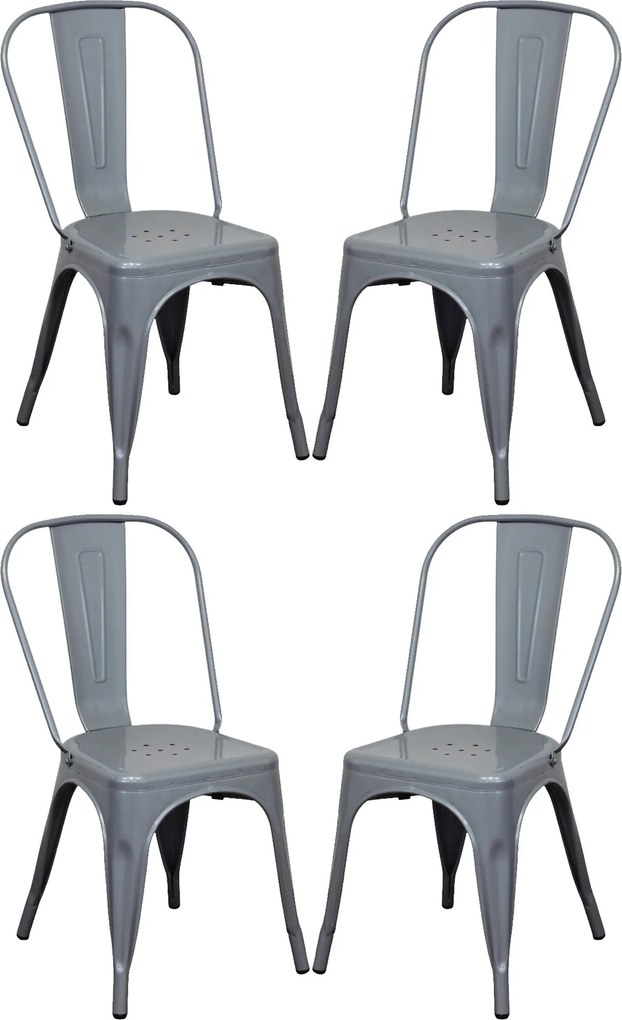 AGATHA - Set 4 sedie industrial