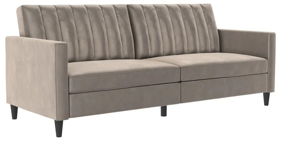 Divano grigio chiaro in velluto 207 cm Celine - Støraa