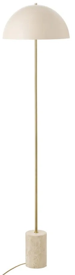 Lampada da terra beige con paralume in metallo (altezza totale 155 cm) Sheffield – House Nordic