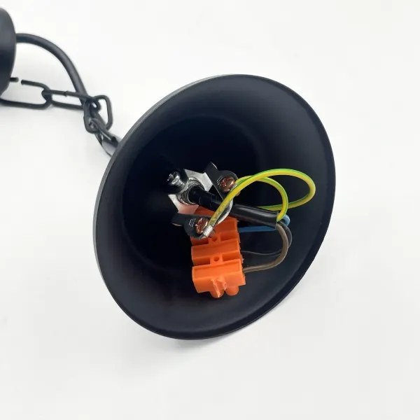 Lampadario a catena ANTON 3xE14/15W/230V nero