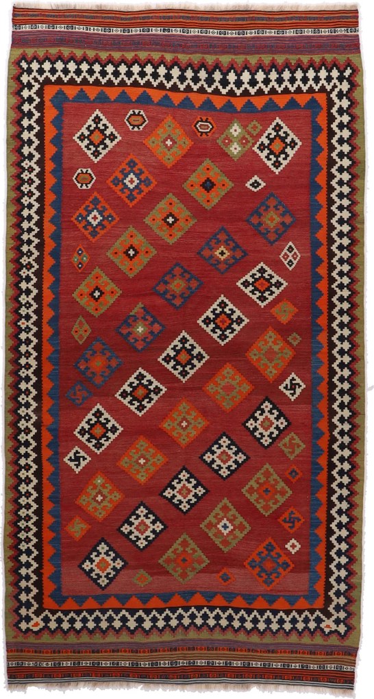 Kilim Tappeto 280x150 (Pakistan) Tessuto A Mano