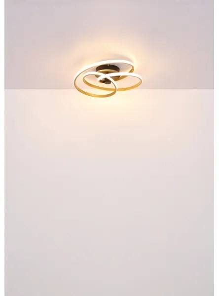 Globo 67183-40G - Lampadario a plafone LED GLYXAR LED/40W/230V oro/nero