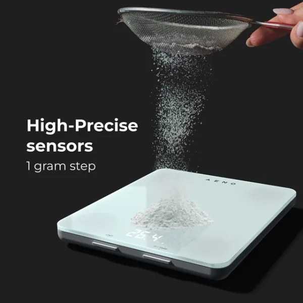 AENO - Bilancia da cucina smart 3xAAA Bluetooth