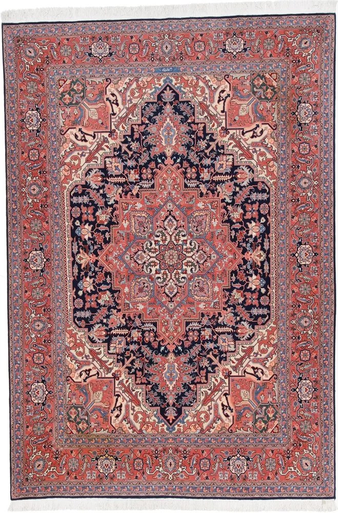 Tabriz Tappeto 250x170 Rosa (Iran) Annodato A Mano