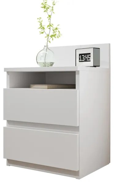 Comodino MALWA 59x40 cm bianco