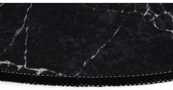 SET 2x Tappeto da bagno MARBLE 50x60/60x100 cm nero