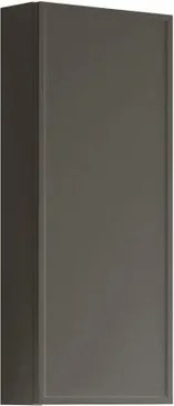 Pensile bagno Pixel Frame laccato opaco grigio carbone, 1 anta apertura da sinistra P 17 x L 30 x H 80 cm