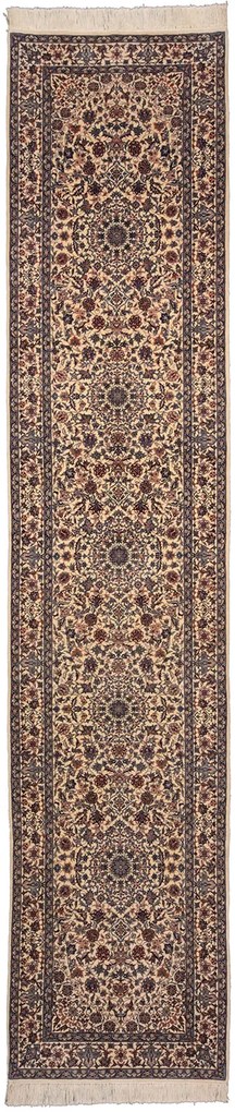 Isfahan Tappeto orientale 380 x 80 Beige (Cina) Annodato A Mano