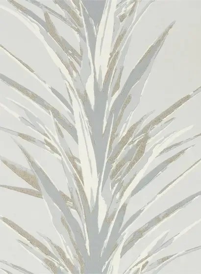 Tapete Yucca von Sanderson - Grey/ Gilver