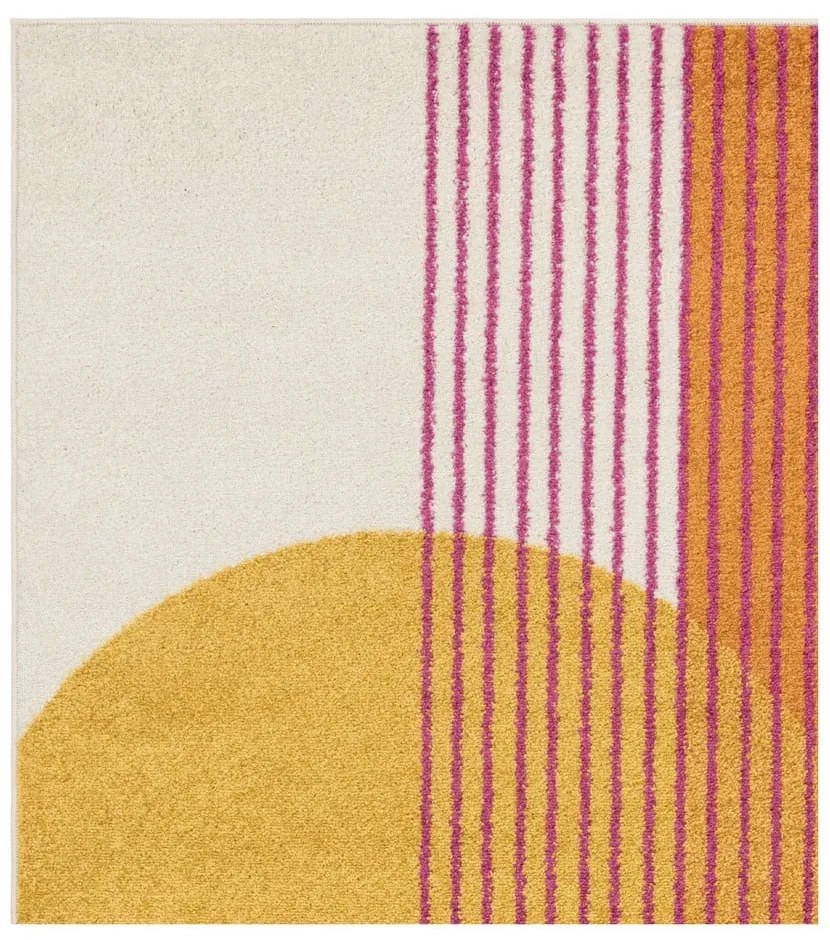 Tappeto giallo/arancione 200x290 cm Muse Orange Retro – Asiatic Carpets