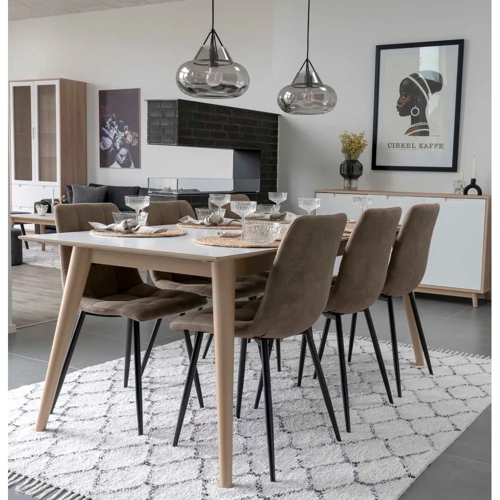 Sedie da pranzo in set marrone chiaro 2 pz Moseby – Bonami Essentials