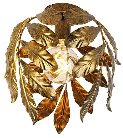 Plafoniera vintage oro antico 30 cm - Linden