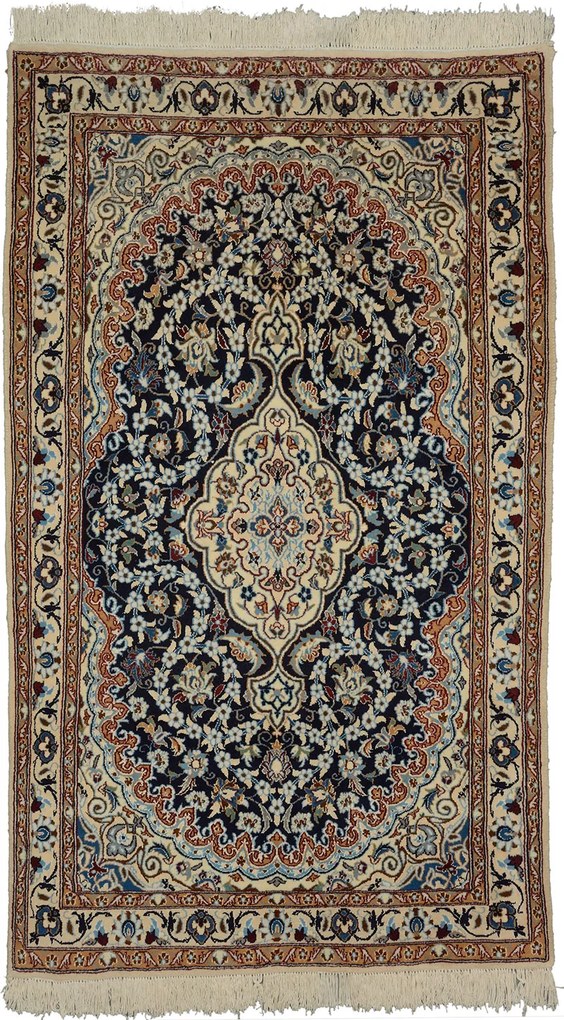 Nain Tappeto persiano 200 x 120 Beige (Iran) Annodato A Mano