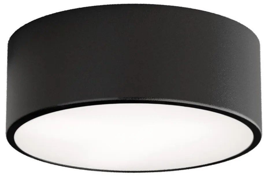 Plafoniera da bagno con sensore CLEO, 1x E27/24W/230V, Ø 20 cm, IP54, nero