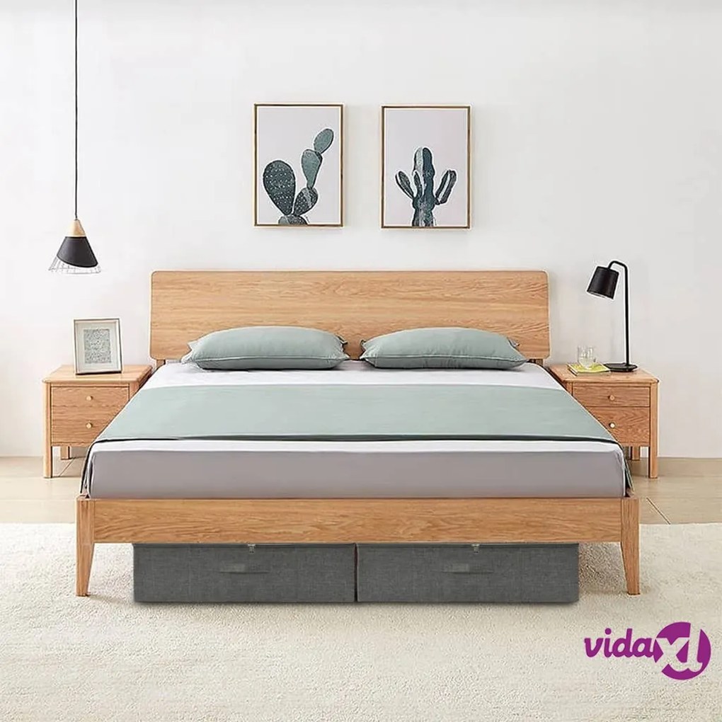 vidaXL Scatola Portaoggetti in Tessuto 70x40x18 cm Antracite