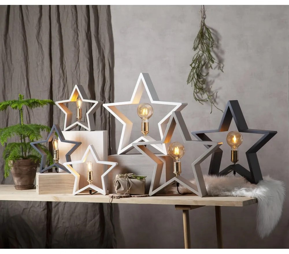 Decorazione luminosa bianca con motivo natalizio Lysekil - Star Trading
