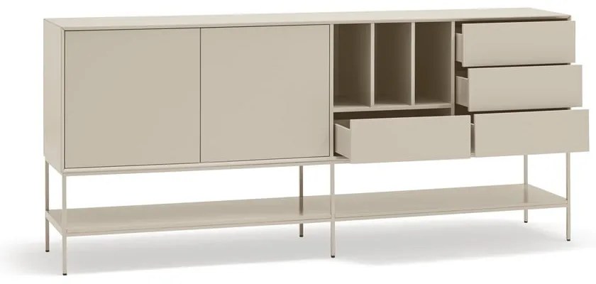 Cassettiera color crema 220x98x45 cm Platt – Teulat