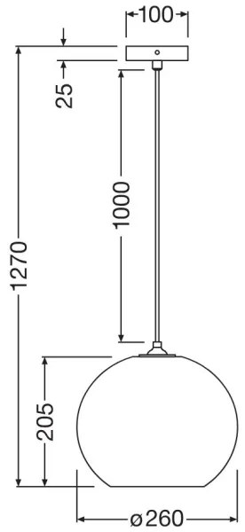 Ledvance - Lampadario a sospensione con filo DECOR CARDBOARD 1xE27/15W/230V diametro 26 cm