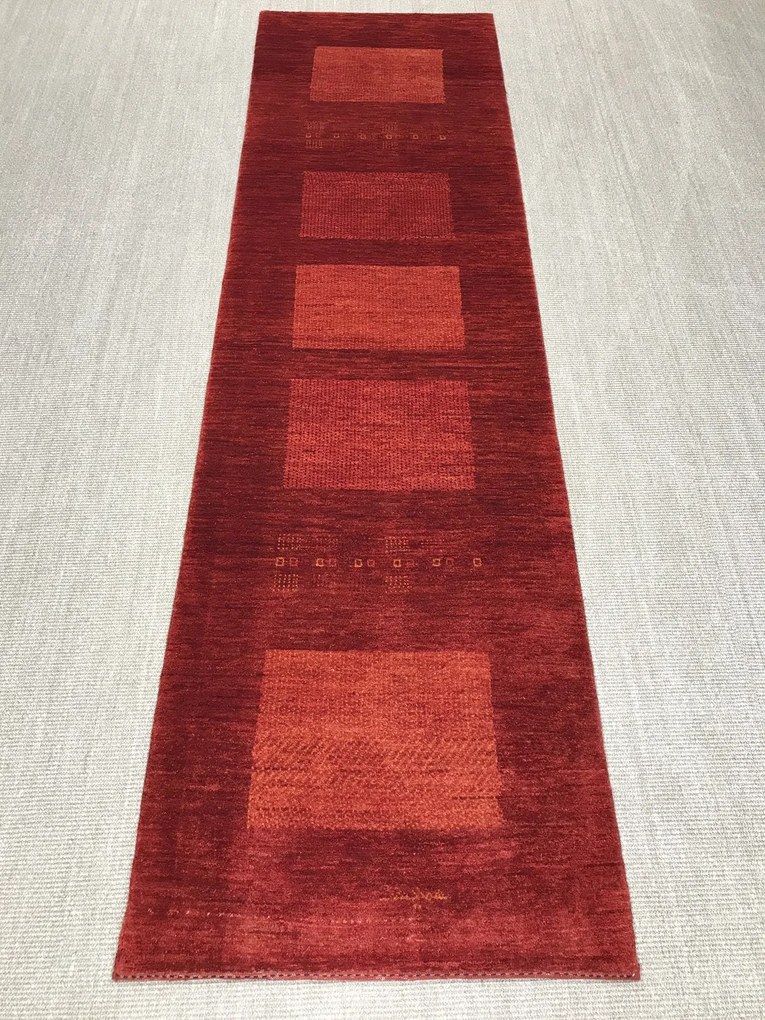 Gashguli Tappeto 80 x 290 Rosso (Iran) Annodato A Mano