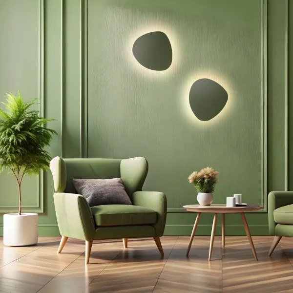 Applique STONE 3xG9/8W/230V 37x49 cm verde