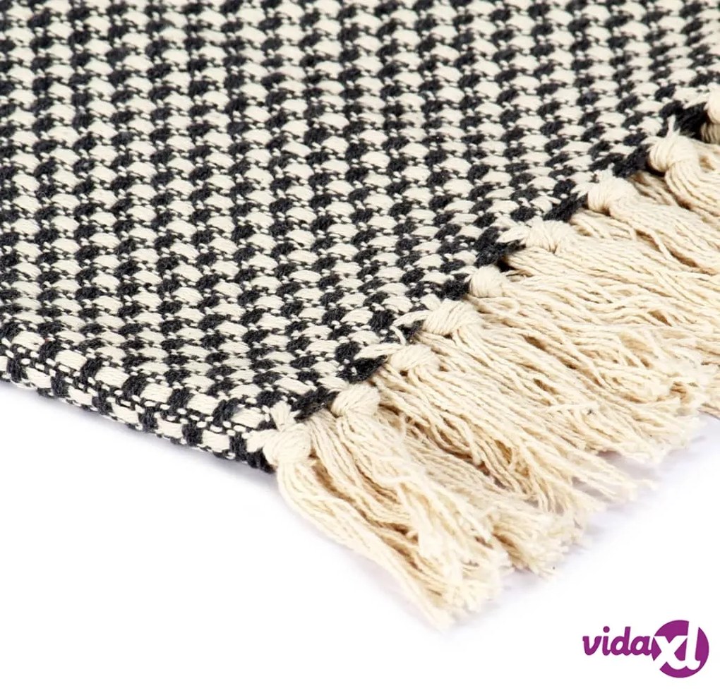 vidaXL Copriletto in Cotone 125x150 cm Antracite