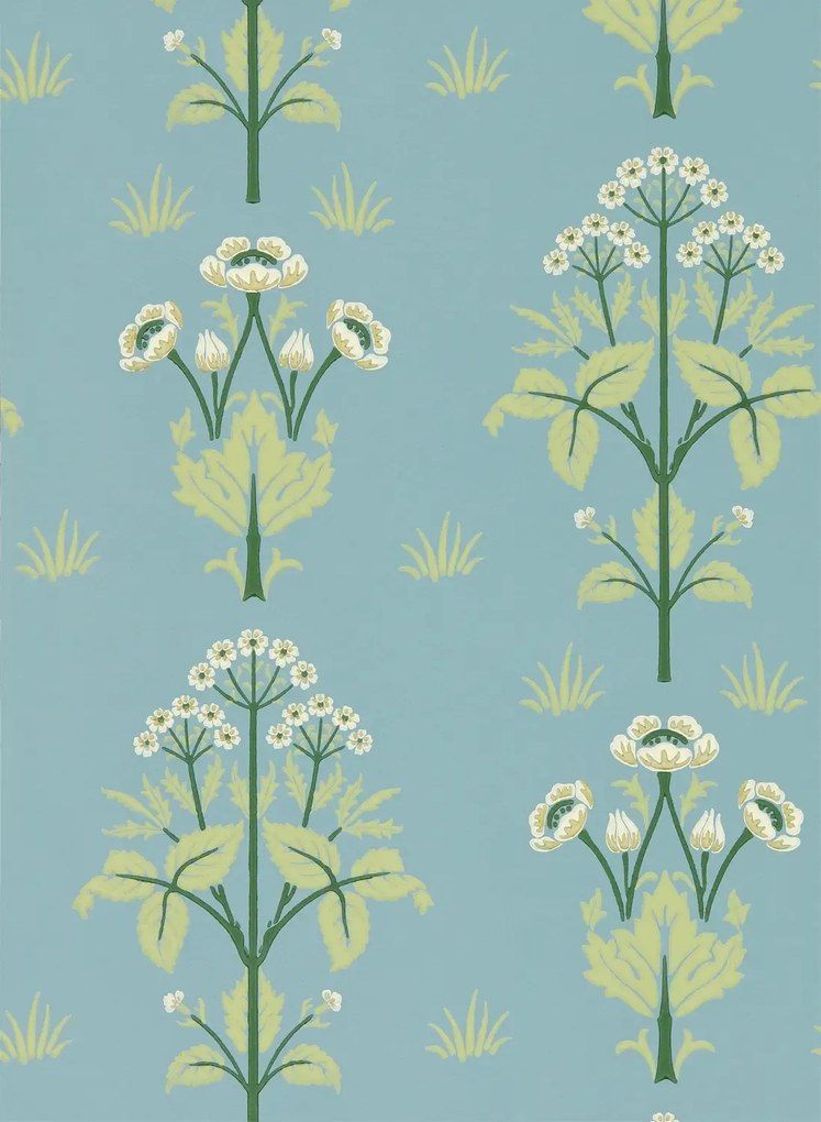 Morris & Co Tapete Meadow Sweet - Mineral Blue