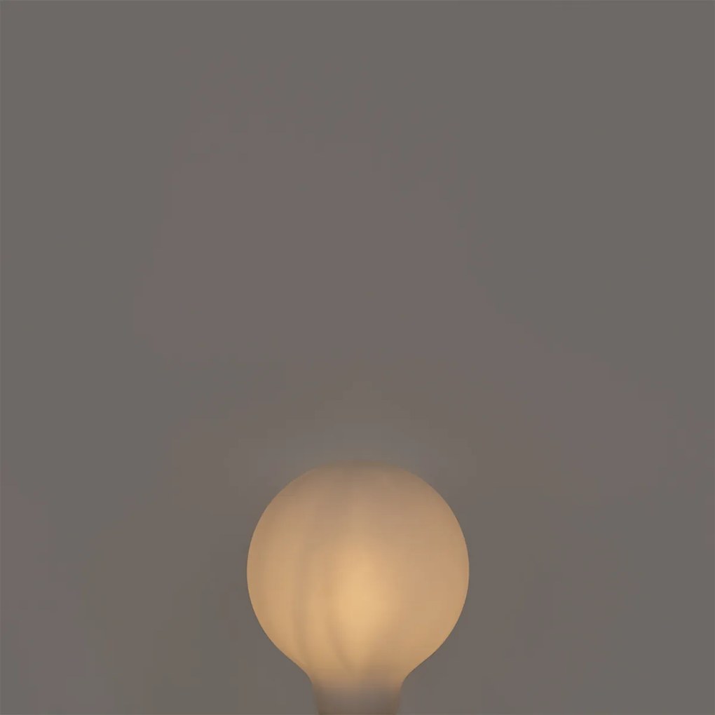 Set di 5 Lampada LED dimmerabile E27 in 3 fasi G95 vetro satinato 5W 550 lm 2700K