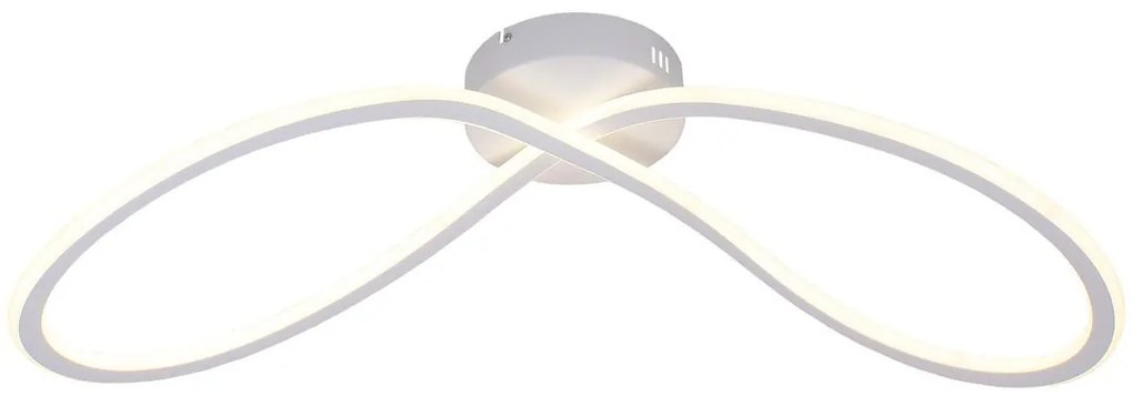 Plafoniera LED Infinity bianco IP20 cct da bianco caldo a bianco freddo con regolazione di temperatura, 4500 lumen