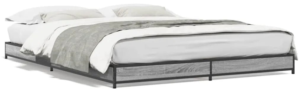Giroletto Grigio Sonoma 140x190 Cm İn Legno Multistrato Metallo /