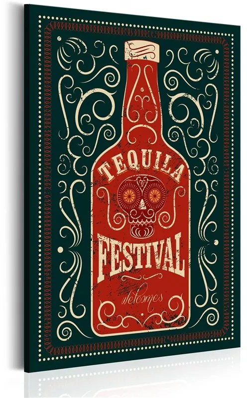 Quadro Tequila Festival  Colore Bianco, Dimensioni e Misure 40x60