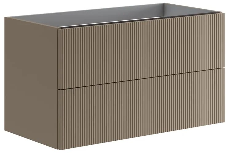 Cassetti in truciolare laccato opaco nocciola Opera L 36 x L 45 cm