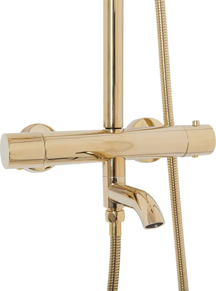 Set Doccia da incasso con Termostatato Lungo Gold