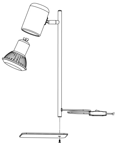 Eglo 98856 - Lampada da tavolo LED CEPPINO 1xGU10/4,5W/230V bianco
