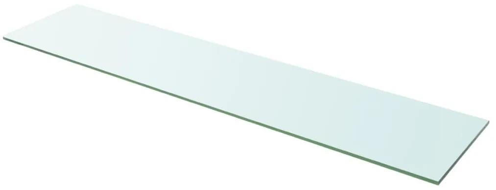 Mensole in vetro trasparente 2 pz 110x25 cm