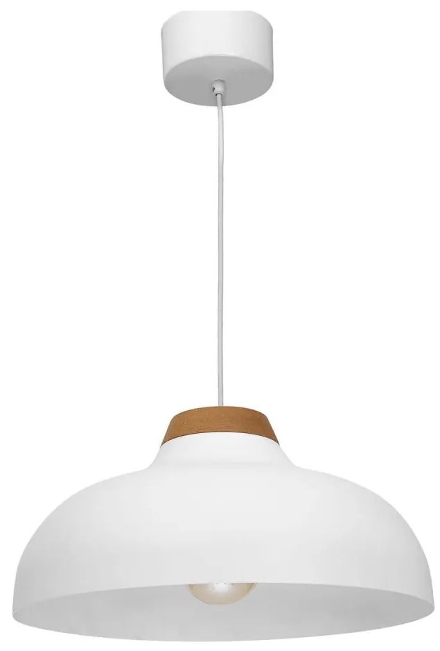 Lampadario su filo BURGOS 1xE27/60W/230V bianco