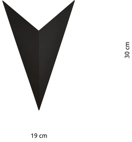 Applique da Parete in Acciaio FORM 4 Nero G9 Colore del corpo Nero