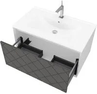 Mobile da bagno sospeso da 81cm colore lino - HDcasa