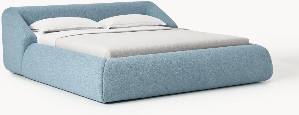 Letto imbottito in bouclé Sofia