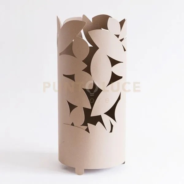 Porta ombrelli autunno beige in ferro d.23cm,h.55cm