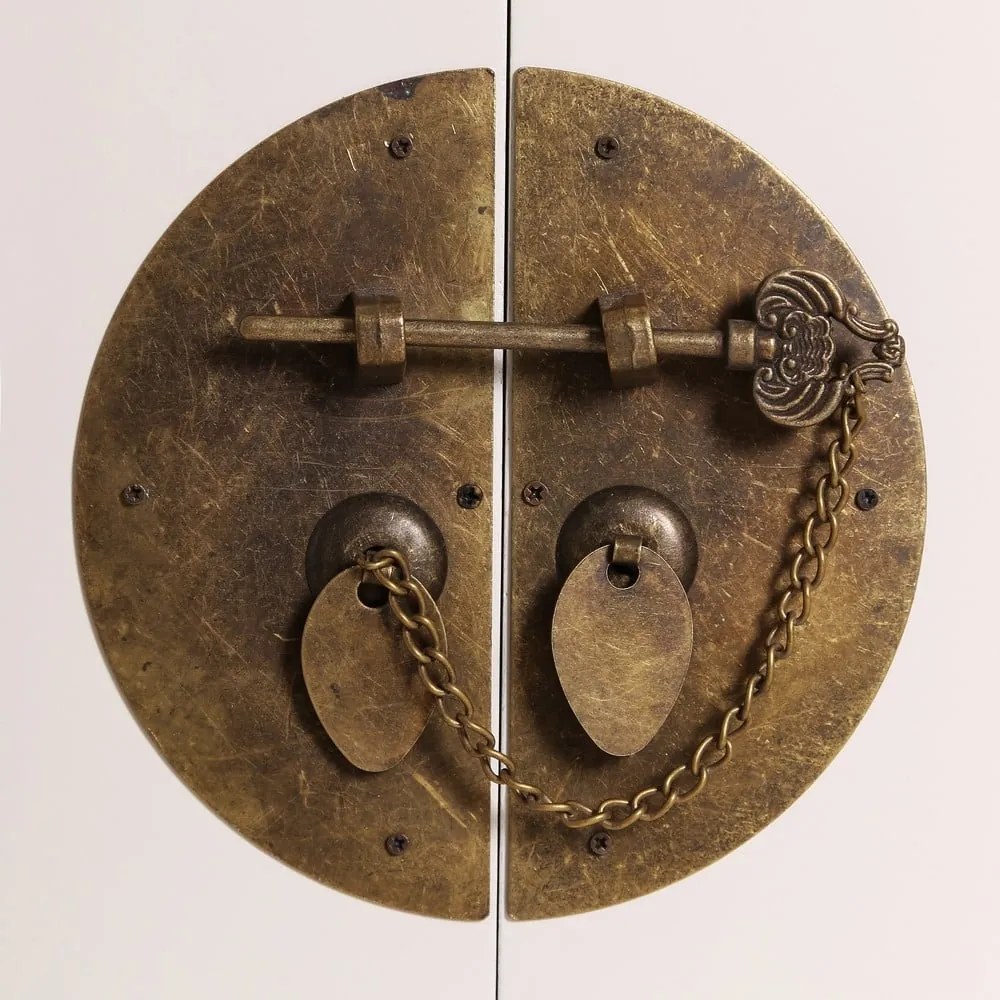 Mobiletto bianco 63x131 cm Oriente - Ixia