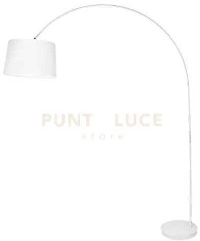 Piantana dream bianca 1 luce attacco e27 152x40x200cm con paralume ...