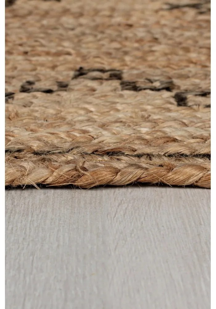 Tappeto di colore naturale in iuta reversibile 120x170 cm Rowen – Flair Rugs