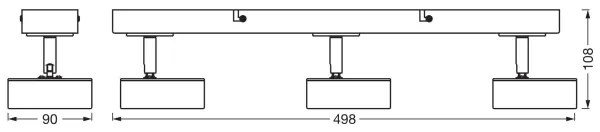 Ledvance - Faretto LED DECOR PLUTO 3xLED/4,8W/230V