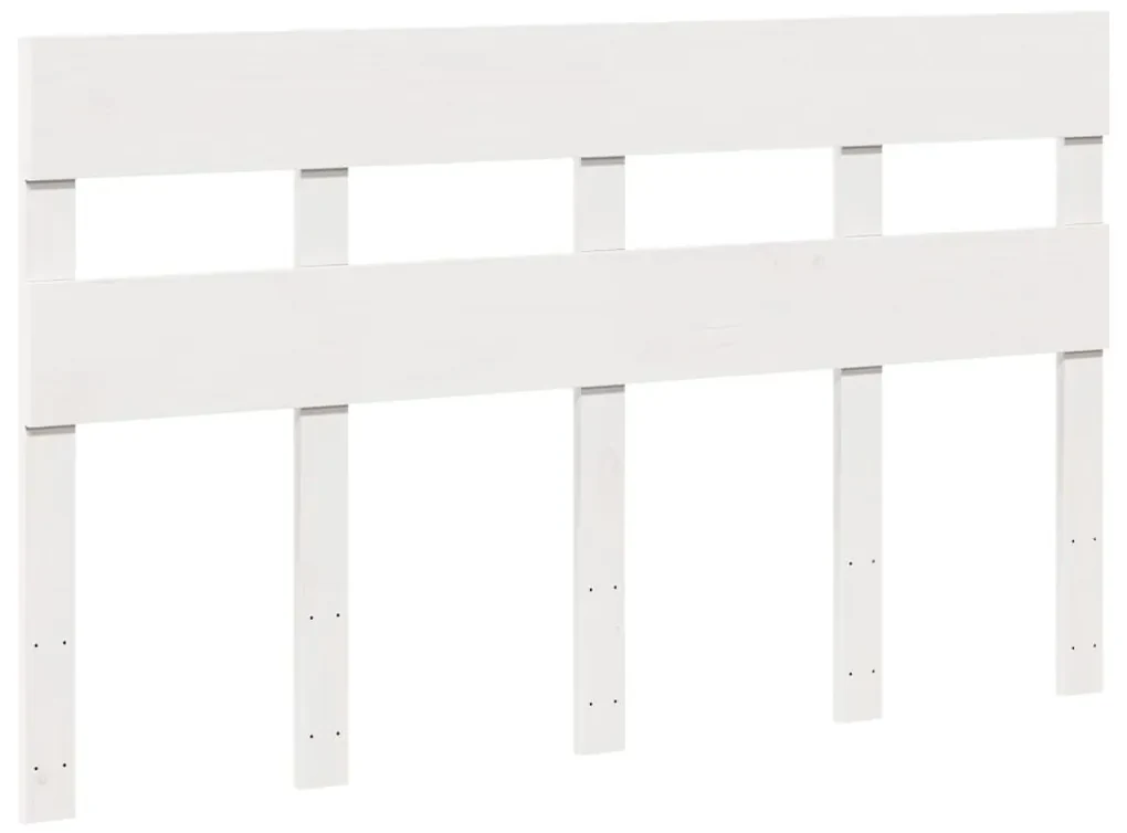 Letto senza materasso bianco 120x200 cm legno massello di pino