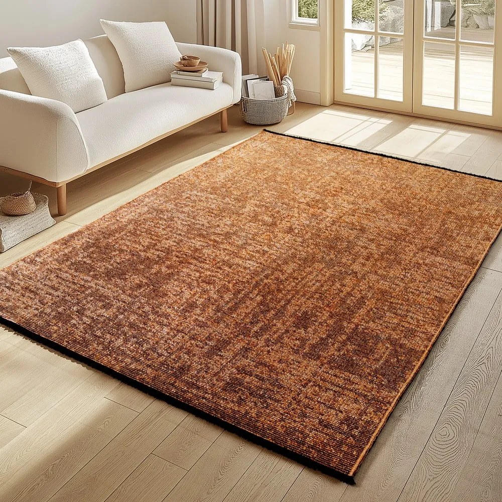 Tappeto color terracotta lavabile 140x200 cm Space 1900 – Ayyildiz Carpets