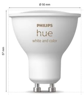 SET 3x Lampadina LED RGBW dimmerabile Philips Hue WACA GU10/4,2W/230V 2000-6500K